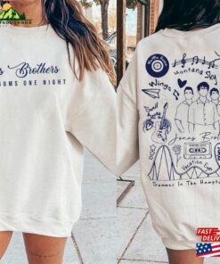 Jonas Brothers Double Sided Crewneck Sweatshirt Tour Shirt Concert 2023 Retro Unisex Gift Hoodie