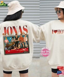 Jonas Brothers Double Sided Crewneck Sweatshirt Tour Shirt Concert 2023 Retro Unisex Gift T-Shirt