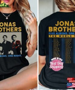 Jonas Brothers Double Sided Crewneck Sweatshirt Tour Shirt Concert 2023 Retro Unisex Gift T-Shirt Hoodie