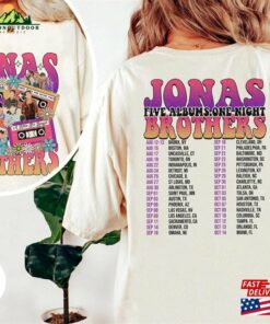 Jonas Brothers Double Sided Shirt Tour Concert 2023 Retro Unisex Gift T-Shirt Hoodie