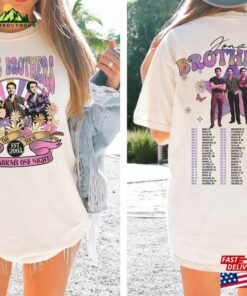 Jonas Brothers Double Sided Sweatshirt Tour Shirt Concert 2023 Retro Unisex Gift Hoodie Classic