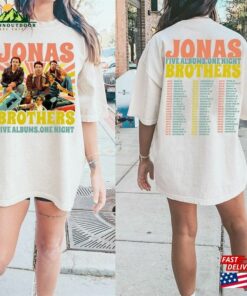 Jonas Brothers Double Sided Sweatshirt Tour Sweater Concert 2023 Retro Unisex Gift T-Shirt