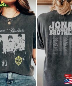 Jonas Brothers Double Sided T-Shirt Five Albums One Night Tour Shirt 2023 Sweatshirt