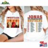 Jonas Brothers Double Sided T-Shirt I Love Hot Dads Shirt Tour Classic
