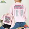 Jonas Brothers Double Sided T-Shirt Tour Hoodie Concert 2023 Retro Unisex Gift