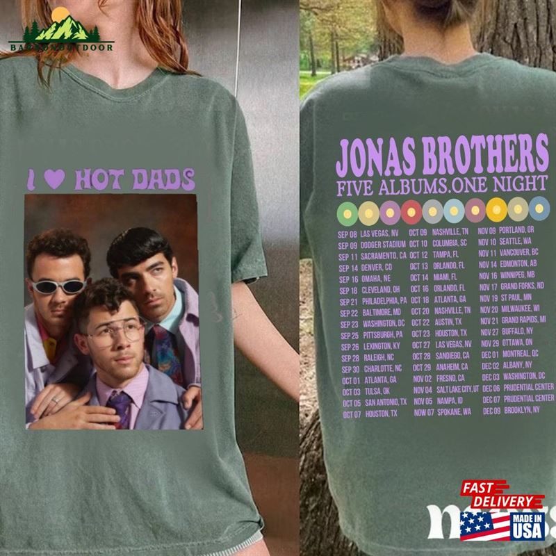 Jonas Brothers Double Sided T-Shirt Tour Shirt Concert 2023 Classic Sweatshirt Jonas Brothers Double Sided T-Shirt Tour Shirt Concert 2023 Classic Sweatshirt