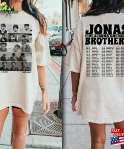 Jonas Brothers Double Sided T-Shirt Tour Shirt Concert 2023 Retro Sweatshirt Classic