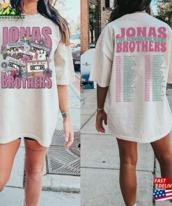 Jonas Brothers Double Sided T-Shirt Tour Shirt Concert 2023 Retro Unisex Gift