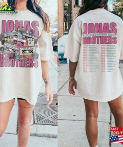 Jonas Brothers Double Sided T-Shirt Tour Shirt Concert 2023 Retro Unisex Gift Hoodie