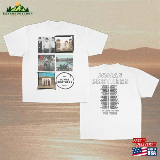 Jonas Brothers Double Sided T-Shirt Tour Shirt Concert 2023 Retro Unisex Gift Sweatshirt