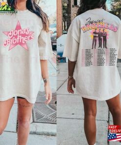 Jonas Brothers Double Sided T-Shirt Tour Shirt Concert 2023 Retro Unisex Gift Sweatshirt Hoodie