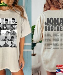 Jonas Brothers Double Sided T-Shirt Vintage Tour Shirt Hoodie