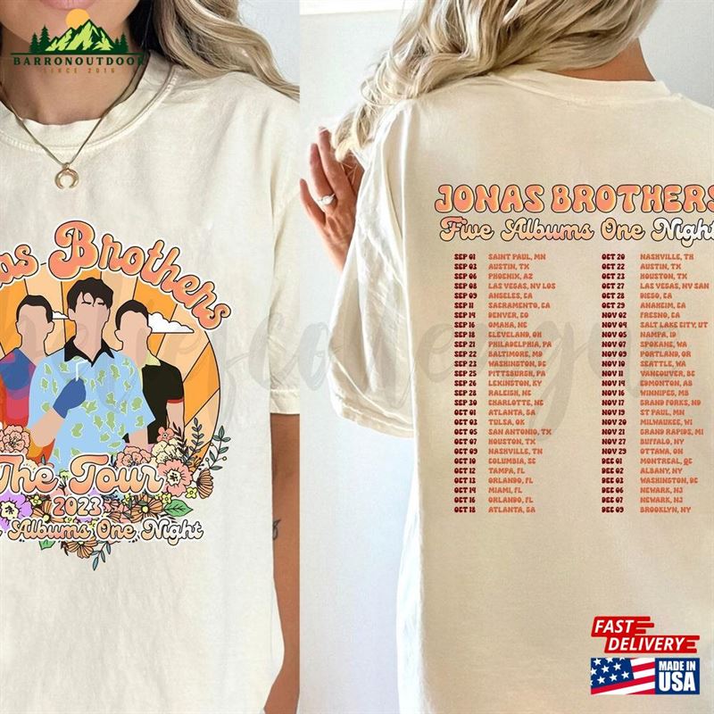 Jonas Brothers Double Sides Shirt The Album Tee Five Albums One Night Tour Hoodie Sweatshirt Jonas Brothers Double Sides Shirt The Album Tee Five Albums One Night Tour Hoodie Sweatshirt