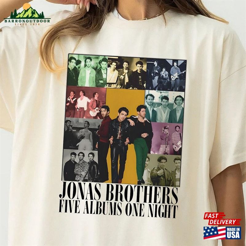 Jonas Brothers Eras Tour Shirt Five Albums One Night Classic Hoodie Jonas Brothers Eras Tour Shirt Five Albums One Night Classic Hoodie