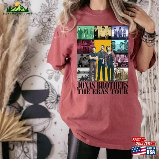 Jonas Brothers Fan Tees Retro The Eras Tour Comfort Colors Shirt Joe Homage Unisex T-Shirt