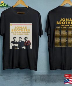 Jonas Brothers Five Albums One Night 2023 Tour Shirt The T-Shirt Hoodie
