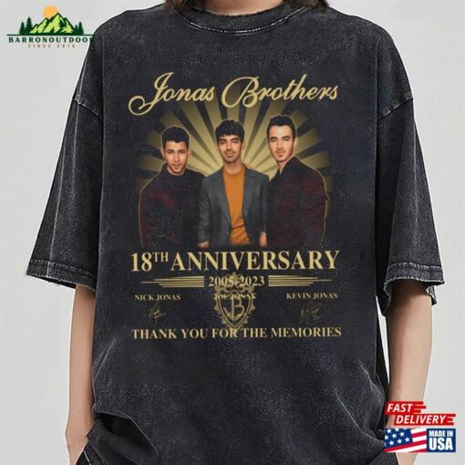 Jonas Brothers Five Albums One Night T-Shirt 18Th Anniversary Shirt Merch Unisex Hoodie