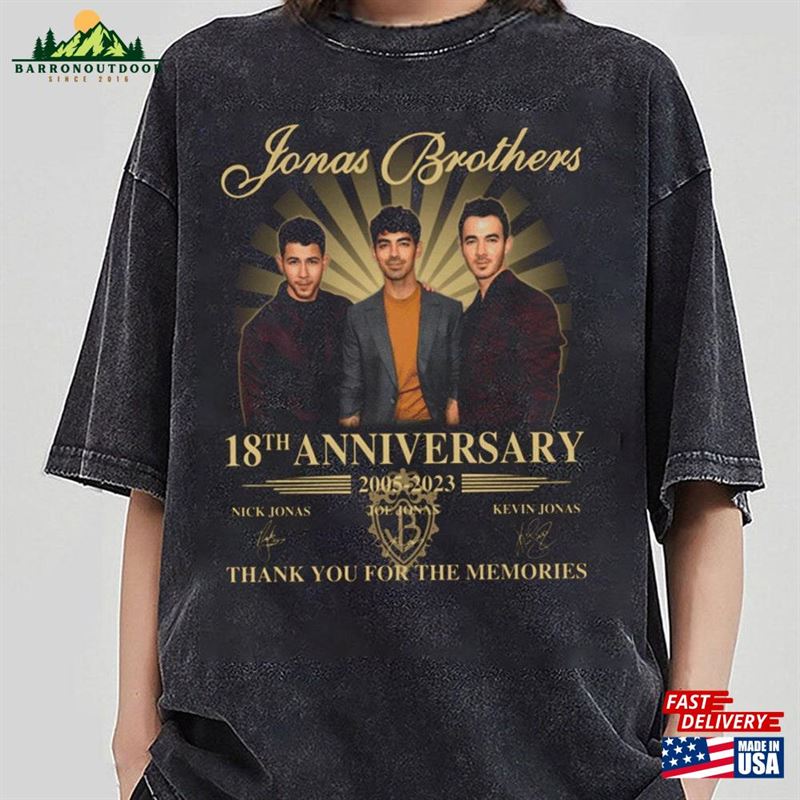 Jonas Brothers Five Albums One Night T-Shirt 18Th Anniversary Shirt Merch Unisex Hoodie Jonas Brothers Five Albums One Night T-Shirt 18Th Anniversary Shirt Merch Unisex Hoodie