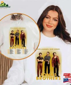Jonas Brothers Five Albums One Night The Tour 2023 Shirt Band Fan Sweatshirt T-Shirt