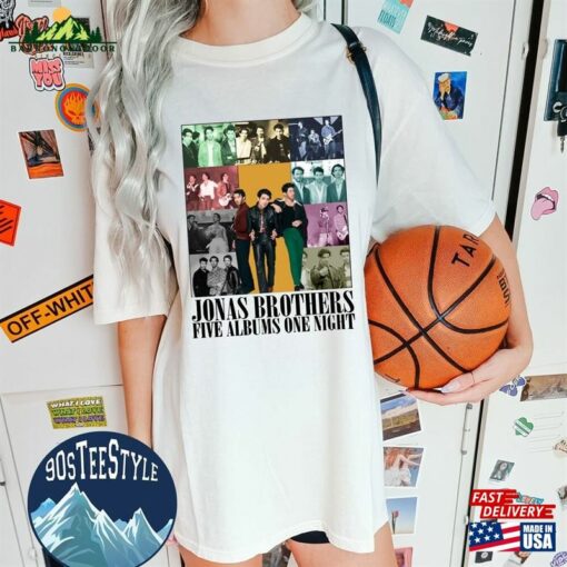 Jonas Brothers Five Albums One Night Tour Shirt Jb 2023 North America Sweatshirt Unisex