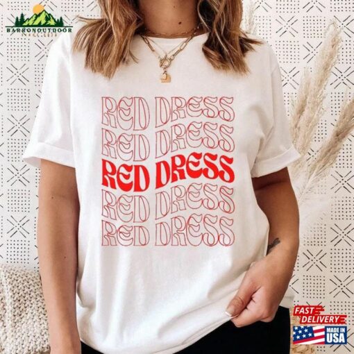 Jonas Brothers Meme Shirt Red Dress Tour 2023 Fan Concert Outfit Hoodie Unisex