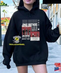 Jonas Brothers Music Shirt Merch Vintage 5 Nights On Broadway Tour 2023 Tickets Album It Hoodie Sweatshirt
