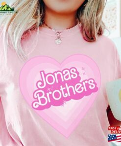 Jonas Brothers Pink Heart Shirt Barbie Inspired Funny Fan Concert Outfit Hoodie Unisex