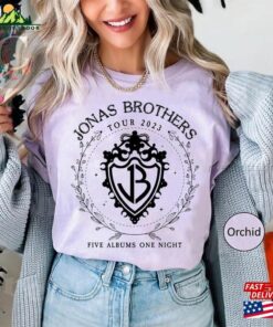 Jonas Brothers Shirt Bella Canvas Five Albums One Night Tour The Classic Hoodie