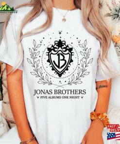 Jonas Brothers Shirt Bella Canvas Five Albums One Night Tour The Unisex Classic
