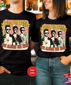 Jonas Brothers Shirt Brother Five Albums One Night Tour T-Shirt Classic