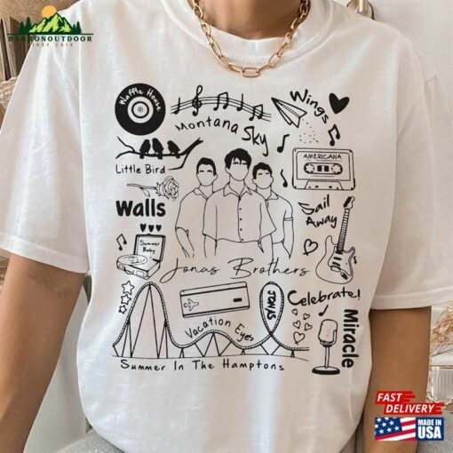 Jonas Brothers Shirt Five Albums One Night Tour 2023 Classic Unisex