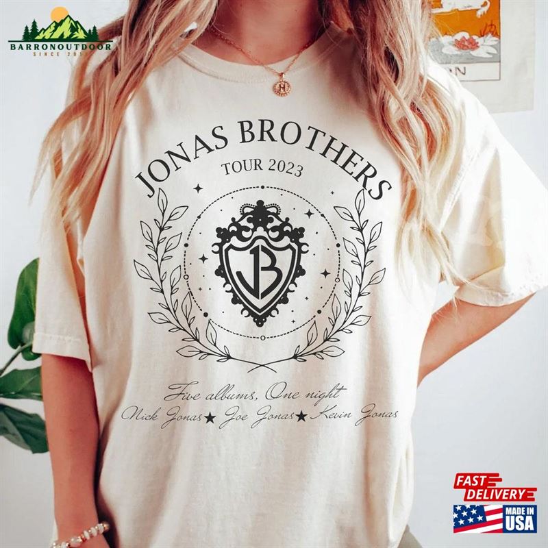 Jonas Brothers Shirt Five Albums One Night Tour The Classic Hoodie Jonas Brothers Shirt Five Albums One Night Tour The Classic Hoodie