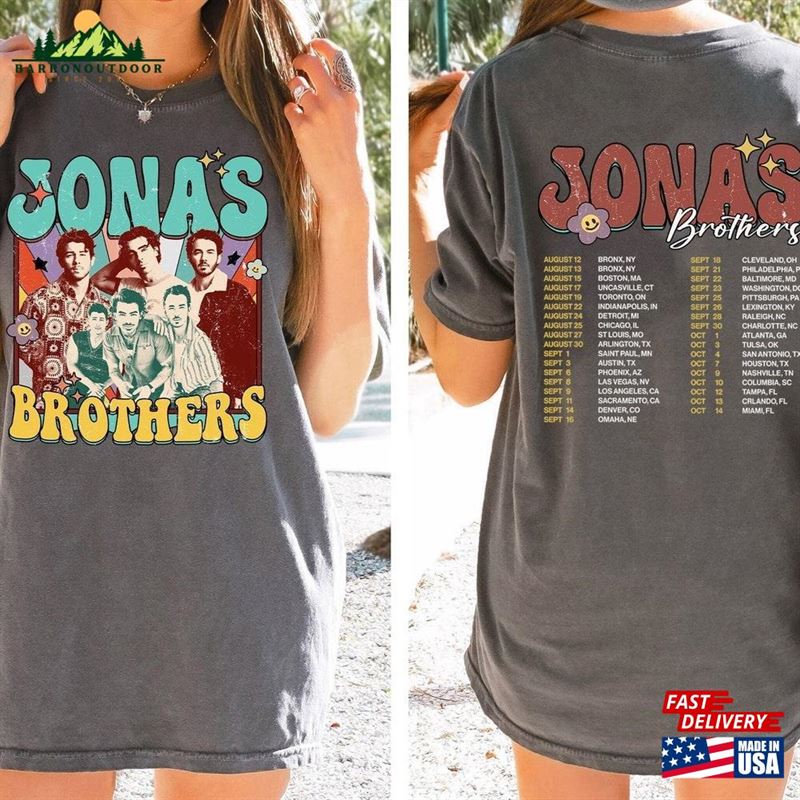Jonas Brothers Shirt Five Albums One Night Tour The Tee Classic T-Shirt Jonas Brothers Shirt Five Albums One Night Tour The Tee Classic T-Shirt