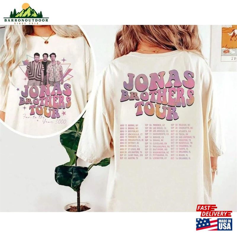 Jonas Brothers Shirt Full Album Double Sided T-Shirt Unisex Jonas Brothers Shirt Full Album Double Sided T-Shirt Unisex
