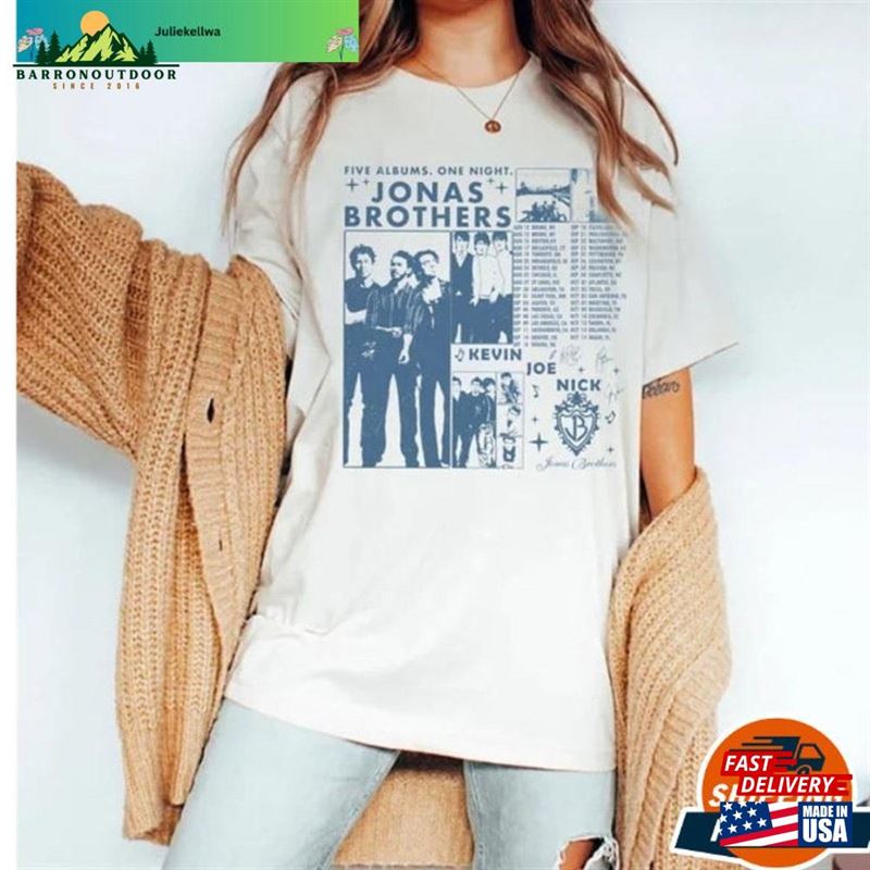 Jonas Brothers Shirt T-Shirt Brother Merch Unisex Classic Jonas Brothers Shirt T-Shirt Brother Merch Unisex Classic