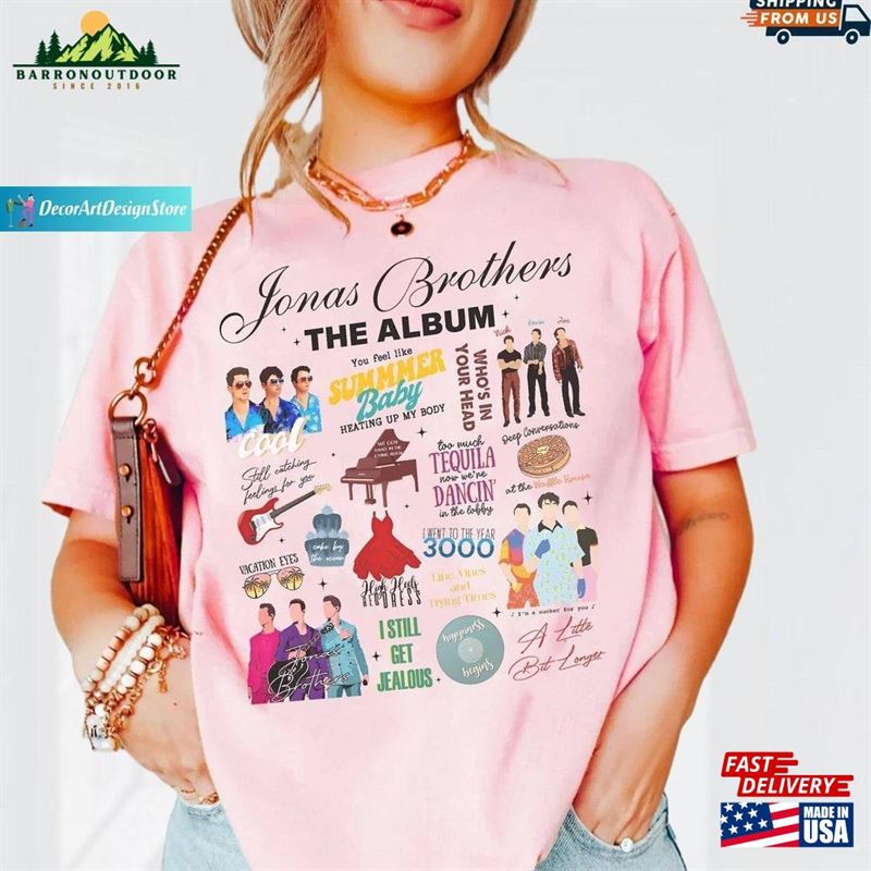 Jonas Brothers Shirt The Eras Tour Five Albums One Night T-Shirt Hoodie Jonas Brothers Shirt The Eras Tour Five Albums One Night T-Shirt Hoodie