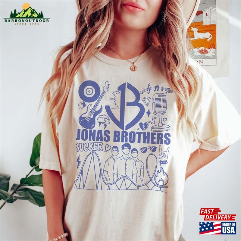 Jonas Brothers Shirt Tour Concert 2023 Retro T-Shirt Hoodie Jonas Brothers Shirt Tour Concert 2023 Retro T-Shirt Hoodie