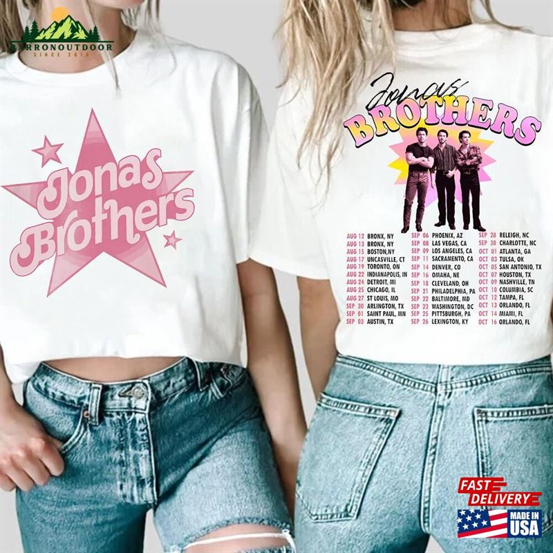 Jonas Brothers Shirt Tour Concert 2023 Retro T-Shirt Sweatshirt Classic Jonas Brothers Shirt Tour Concert 2023 Retro T-Shirt Sweatshirt Classic