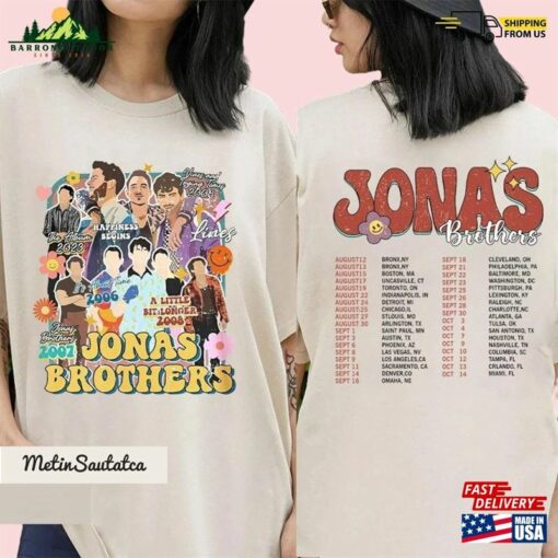 Jonas Brothers Shirt Vintage Five Albums One Night Tour Sweatshirt Unisex