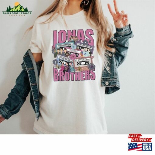 Jonas Brothers Shirt Vintage Joe Five Albums One Night Tour Sweatshirt Unisex