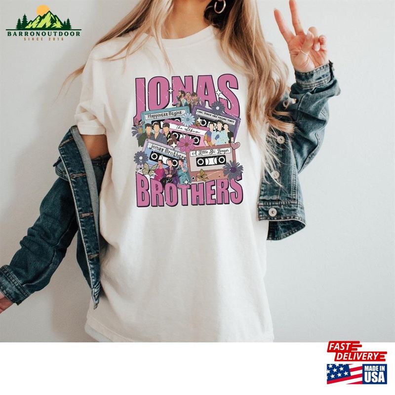 Jonas Brothers Shirt Vintage Joe Five Albums One Night Tour Sweatshirt Unisex Jonas Brothers Shirt Vintage Joe Five Albums One Night Tour Sweatshirt Unisex