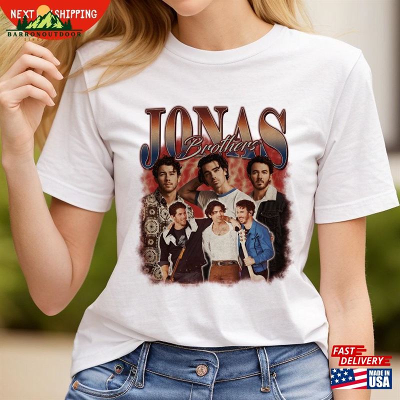 Jonas Brothers Shirt Vintage T-Shirt Five Albums One Night Tour Sweatshirt Jonas Brothers Shirt Vintage T-Shirt Five Albums One Night Tour Sweatshirt