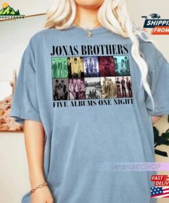 Jonas Brothers T-Shirt Five Albums One Night Tour Shirt 2023 Classic