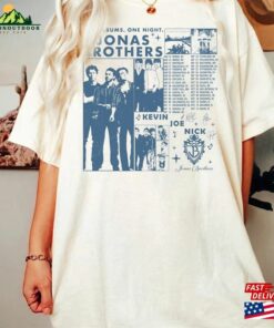 Jonas Brothers T-Shirt Retro Shirt Five Albums One Night Tour Sweatshirt Unisex