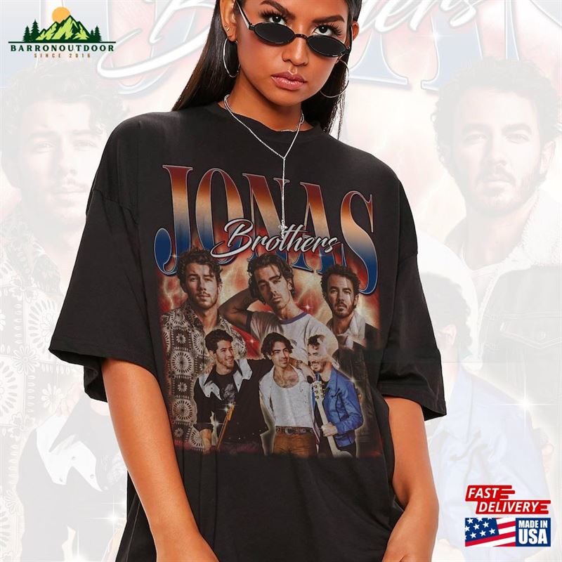 Jonas Brothers T-Shirt Vintage Style Graphic Tee Concert Apparel Sweatshirt Classic Jonas Brothers T-Shirt Vintage Style Graphic Tee Concert Apparel Sweatshirt Classic