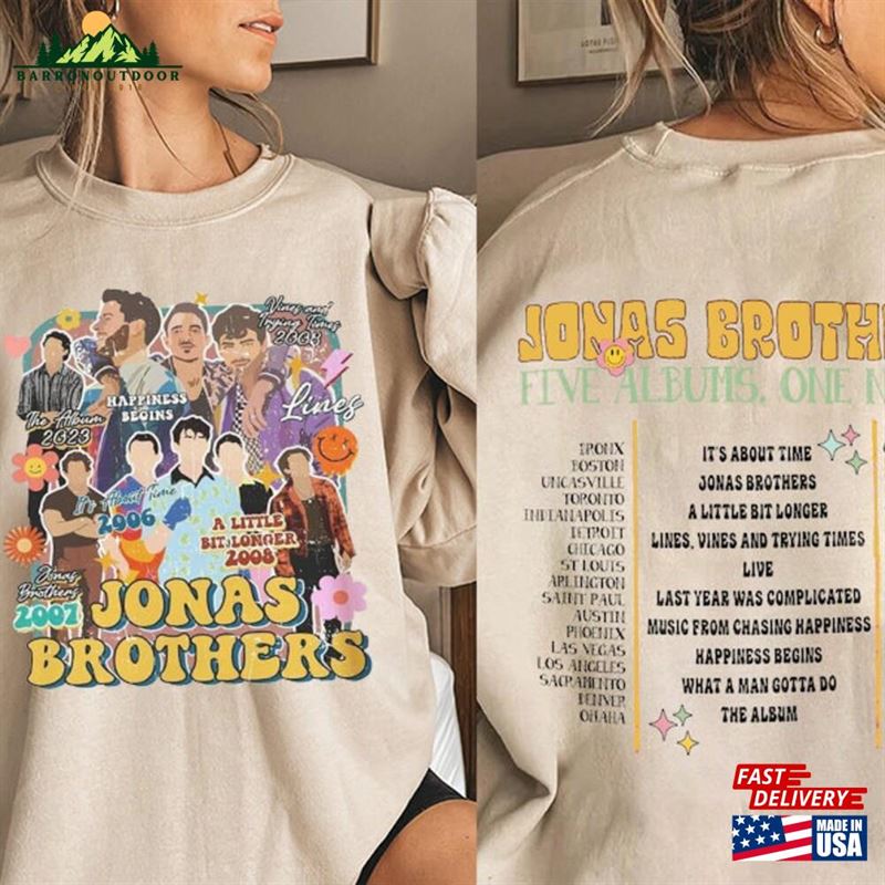 Jonas Brothers Ticket Prices 2023 Merch Shirt Happiness Begins Tour 2019 Nick Joe Kevin Dates T-Shirt Hoodie Sweatshirt Jonas Brothers Ticket Prices 2023 Merch Shirt Happiness Begins Tour 2019 Nick Joe Kevin Dates T-Shirt Hoodie Sweatshirt