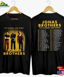Jonas Brothers Tour 2023 2Sides Shirt Nick Joe Kevin Dates Retro Five Albums One Night Classic T-Shirt