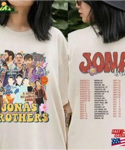 Jonas Brothers Tour 2023 2Sides Shirt Retro Five Albums One Night Unisex T-Shirt