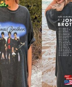 Jonas Brothers Tour 2023 Retro Shirt Five Albums One Night Merch Sweatshirt Classic