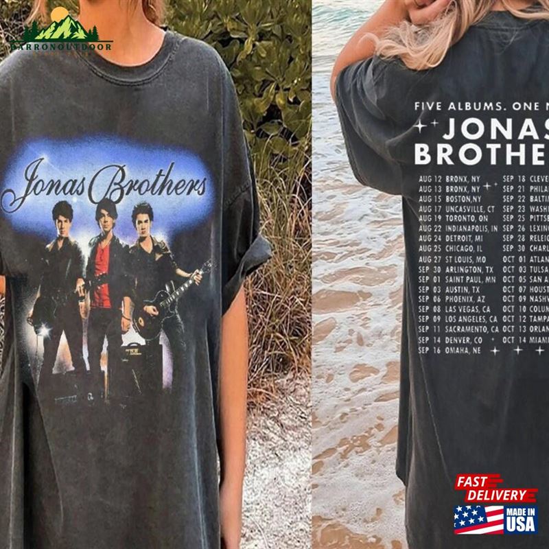 Jonas Brothers Tour 2023 Retro Shirt Five Albums One Night Merch Sweatshirt Classic Jonas Brothers Tour 2023 Retro Shirt Five Albums One Night Merch Sweatshirt Classic